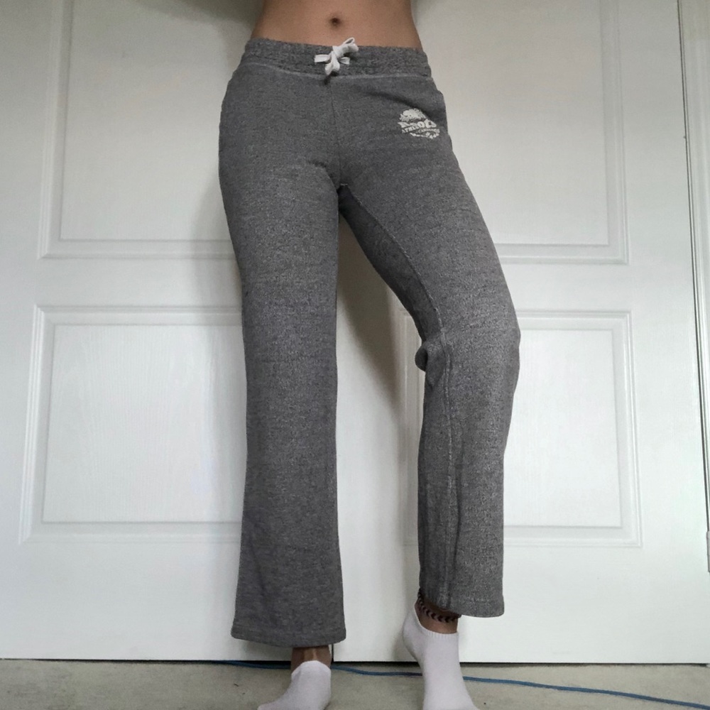 Roots Uncuffed Salt And Pepper Sweatpants